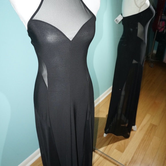 Forever 21 Seamless Halter Mesh Cut Out Dress S - Picture 2 of 7